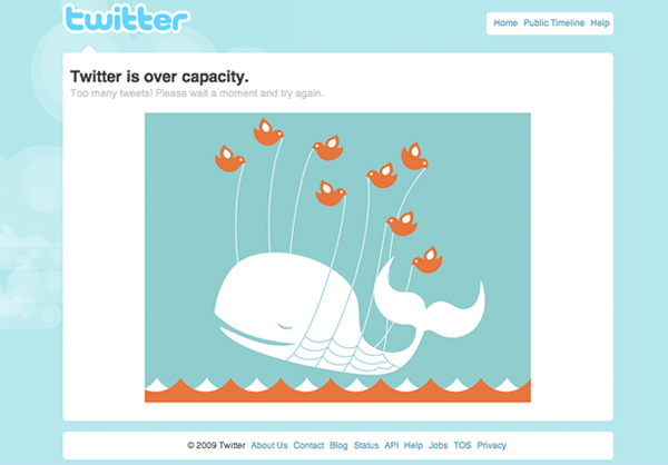 Twitter faile whale